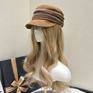 2025 New Retro Colorful Ribbon Flat Top Bucket Hat for Women, Autumn and Winter Travel Ethnic Style Warm Versatile Photo-Ready Wool Hat