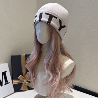 Trendy City Large Letter Knit Hat for Outdoor Skiing and Mountaineering, Inner Helmet Cold Weather Hat for Men and Women, Autumn and Winter Warm Wool Hat