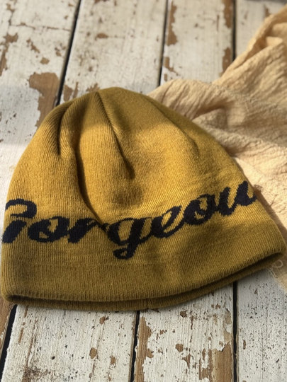 American retro jacquard letter personalized knitted hat hiking warm outdoor skiing inner helmet ginger cold hat woolen hat