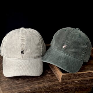 American Retro Distressed Washed Corduroy Baseball Cap, High-Quality Soft-Top Cap That Makes the Face Look Smaller, Suitable for Both Men and Women