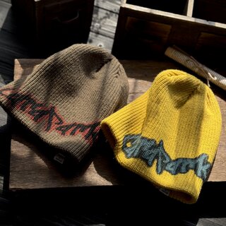 American-Style Mountaineering New Niche Retro Knitted Hat, Warm Outdoor Skiing Woolen Hat, Autumn and Winter Yellow Large-Head Cold Hat