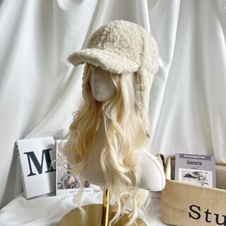 Korean Retro Leopard Print Color-Blocked Plush Earflap Lei Feng Hat for Autumn and Winter, Warm for Skiing, Face-Slimming Duckbill Cap for Men and Women