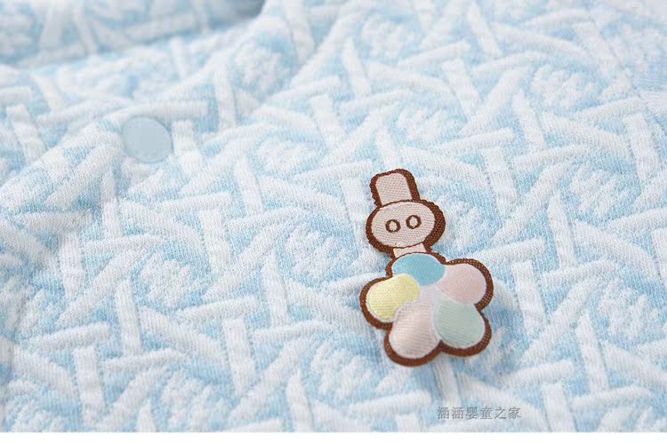 Quần áo sơ sinh cotton ấm cho bé tu sĩ phù hợp với jumpsuit 0-3 tháng áo choàng cotton mùa thu đông bộ body suit