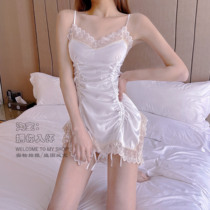 Have you in a nostalgism book Sleeping Dress Feminine Sleep Dress Pure Desire for a Skirt With Skirt Woman Summer Lace Sexual Sensation Spring