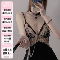 Hold my brother slip me black punk cirque entry ring female traction rope neck ring neck with neck chain lock bone chain