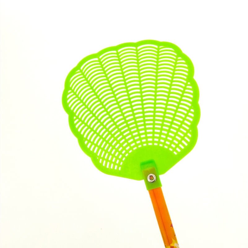 Bamboo long plastic fly swatter is soft and durable to fight flies and mosquitoes artifact household lengthened mosquito-killing swatter