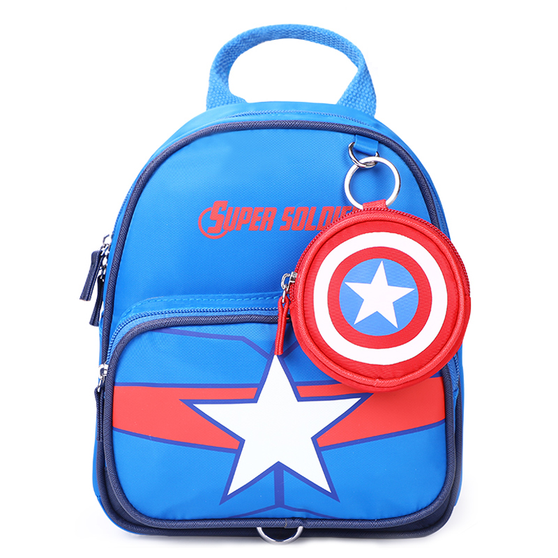 Spider-Man trẻ em mẫu giáo Bag Phòng chống Lost Ba lô 1-3 Năm 2 Năm 2 bé Shoulder Bag Child Boy Bag Bag