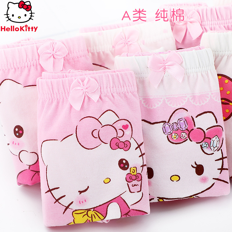 Hello Kitty Kidsren's Underwear, Girls' Underwear, Pure Cotton Triangle Boxer Shorts, Girl's Shorts, Baby Girl's Boxer Briefs