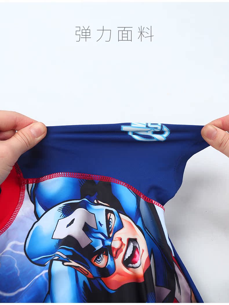 Đồ bơi cho bé trai Disney Marvel Đồ bơi bé trai Áo tắm cho bé trai Kem chống nắng cho bé trai Đồ bơi bé trai Xiêm áo tắm chống nắng cho bé