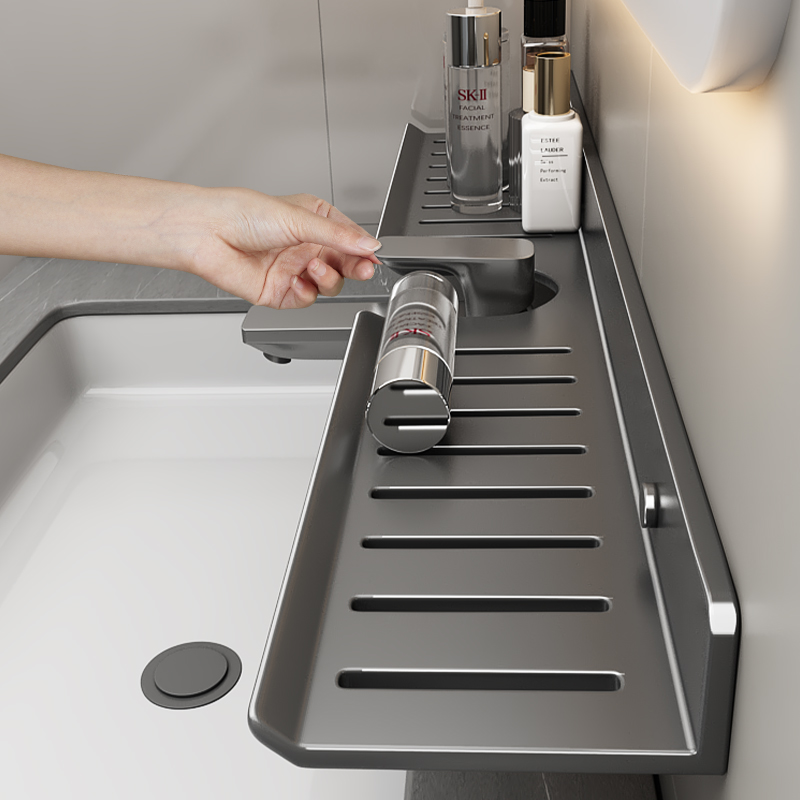Optimal Attendance Mirror Front Toilet Shelving Toilet Shelving Toilet Desk Basin Wash Terrace Wall-mounted Free Bathroom Racks-Taobao
