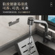 Stainless steel knife holder wall-mounted kitchen storage rack integrated kitchen knife holder drain chopstick barrel knife storage rack