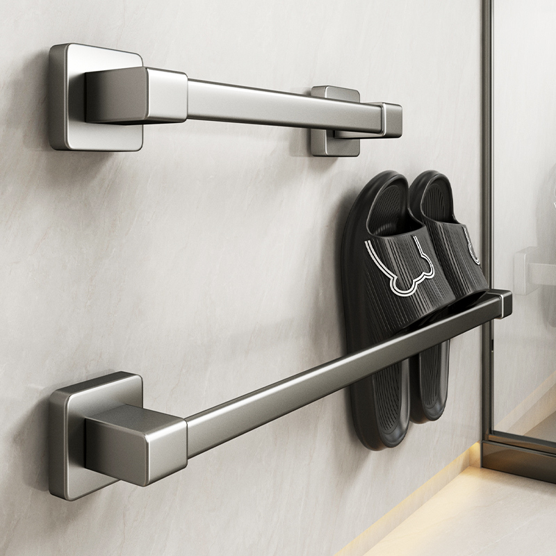 Uqin Bathroom Slippers Rack Free of perforated toilet shoes Toilet Wall-mounted Door Rear Drain Shelve Door-Taobao