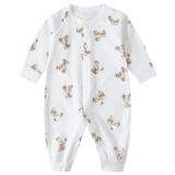 Демисезонное хлопковое боди подходит для мужчин и женщин, мультяшный лонгслив для выхода на улицу, детская одежда, 1-18 мес.