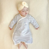 Детский летний тонкий спальный мешок подходит для мужчин и женщин, бандаж пупочный, хлопковый лонгслив, пижама