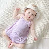 Светло-фиолетовый комбинезон 987 с подтяжками