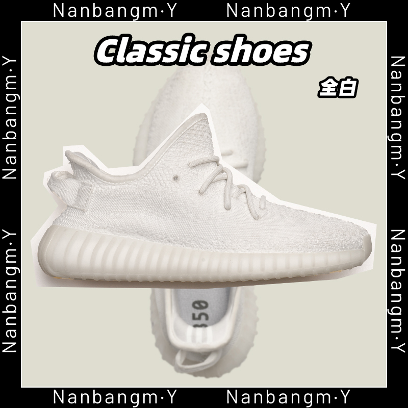 White Ice Cream BT Official Edition - Free Blue Packagewide Coconut shoes male 350 White spotted horse Excessive poison Genuine quality goods Official website Putian Men's Shoes Fashion shoes summer Thin shoes