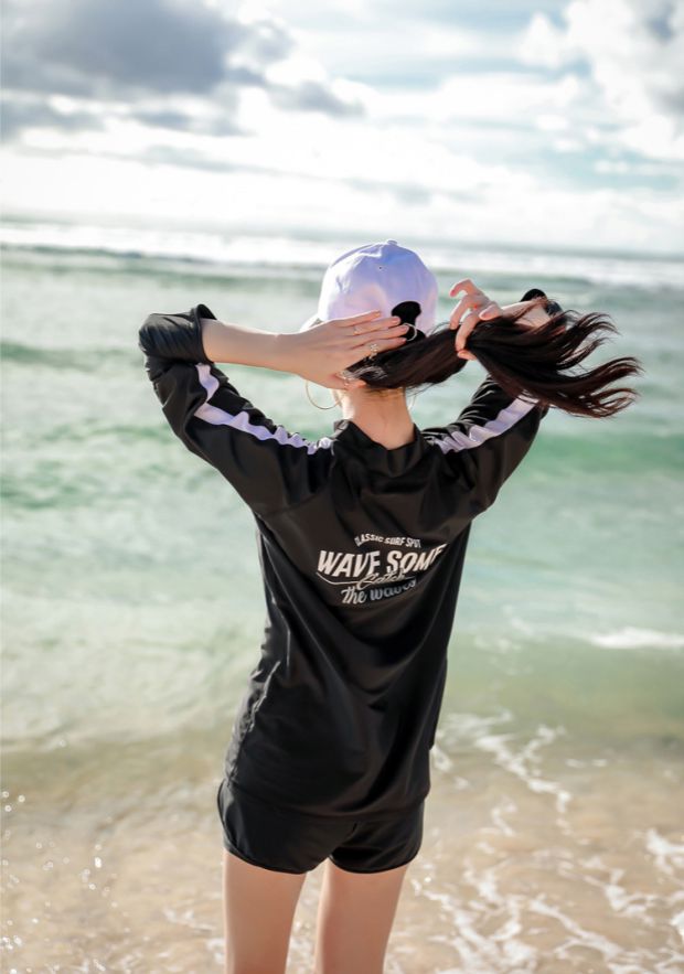Bộ đồ lặn đôi nam nữ chia tay dài quần sứa quần áo snorkeling lướt bộ đồ bơi chống nắng nhanh khô Hàn Quốc - Vài đồ bơi đồ đôi nam nữ đi biển
