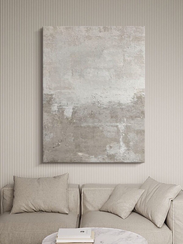 Purely Hand-Painted Oil Painting, Modern Minimalist Living Room Decorative Painting, Abstract Art, Dining Room Bedroom Hanging Painting, Entrance Corridor Wall Painting