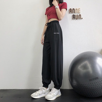 annerun Sports Pants Womens Loose Quick Dry Running Fitness Pants Casual Harlem Pants Thin High Waist Yoga Pants