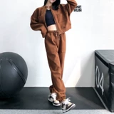 annerun Спортивный костюм, дорожный комплект, одежда для йоги для отдыха для спортзала, в корейском стиле, оверсайз, для бега