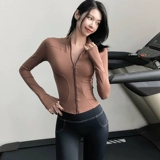 Одежда для йоги, спортивная дорожная куртка, лонгслив для спортзала, новый цвет, облегающий крой