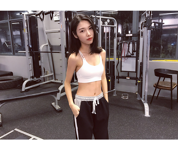 Anneun làm đẹp trở lại áo ngực yoga mà không có vành nhảy đồ lót chạy tập hợp áo ngực thể thao chống sốc áo thể thao áo bra tập yoga