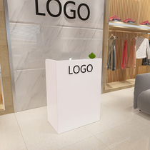 Womens clothing store cashier counter simple small front desk reception desk small shop mini bar table commercial customization