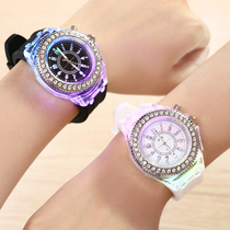 Dont sample South Korean luminous watch personality The original Cebu Korean version of fashion Chauding Romantic Middle School Student Fluorescent Couple Watches