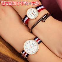 Couple watches a Korean version of the trend student male and female Korean version Jane Yoruzzang original Cebu Wind retro casual cool