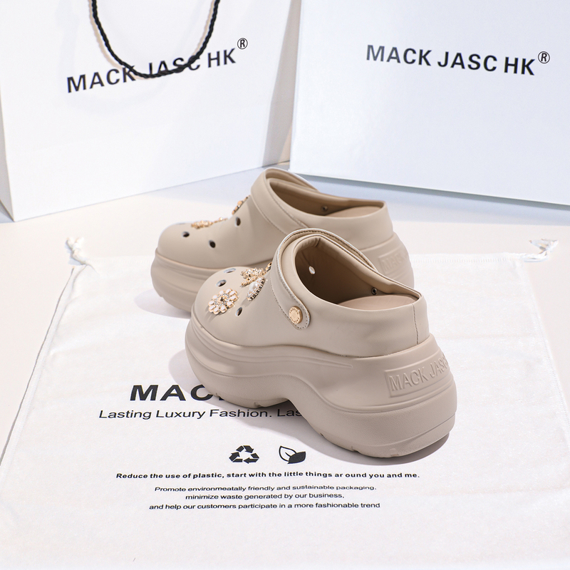 Hong Kong Hk Platform Height-Increasing 10cm Clogs for Women 2026 Summer New Fashion Versatile Casual Outdoor Breathable Sandals