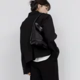 Оригинальное глянцевое ведро, кожаная сумка