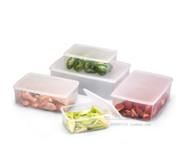 Jiabao PC PP food grade plastic preservation box Large and large sealed box Food storage box Storage transfer box