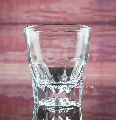 Hongli glass water cup One bite beer cup Spirits cup Whiskey cup Thick bottom octagonal cup 2005-1 150ml