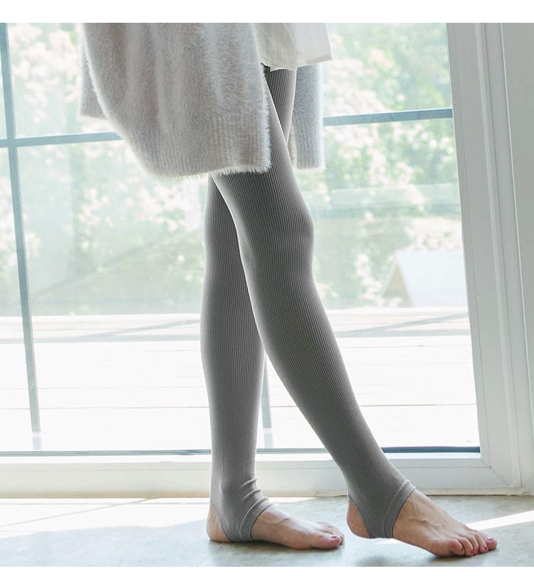 Mùa xuân và mùa thu định hình micro áp lực quần nhung nhung màu xám vớ nữ quần tất 6s
