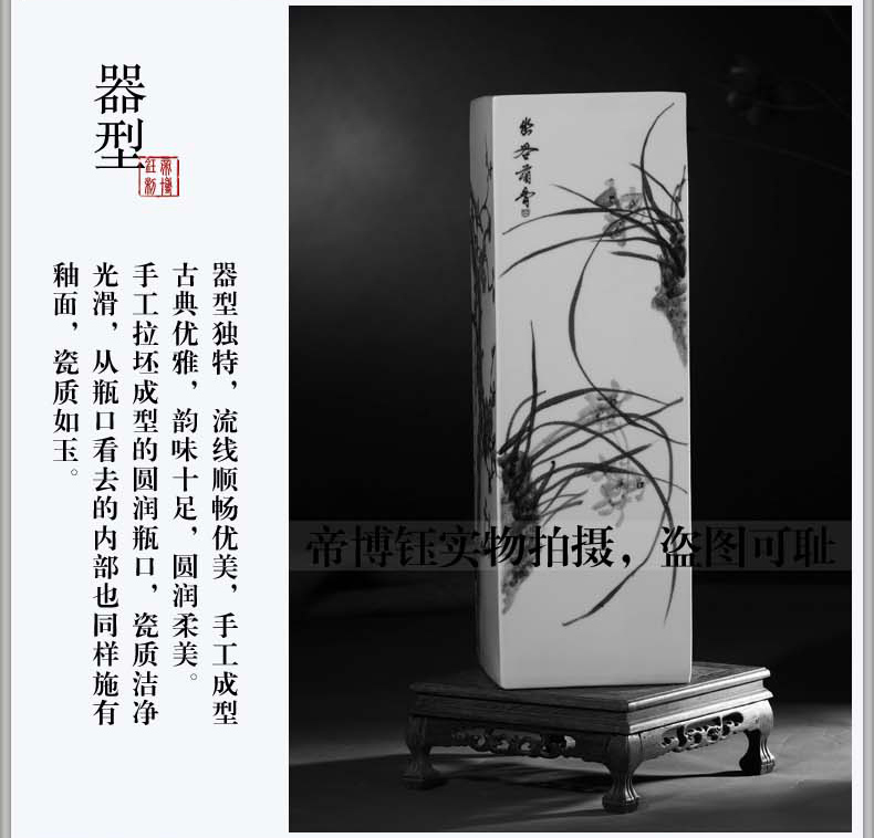 Jingdezhen blue and white by patterns of hand - made ceramics of large vases, flower arranging and calligraphy scrolls cylinder furnishing articles