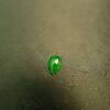 Ice full of green natural grade A jade drop-shaped ring surface