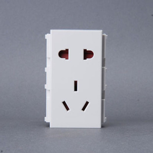 Hongyan switch socket module with protection door five-hole socket two or three socket panel C series Z223A10