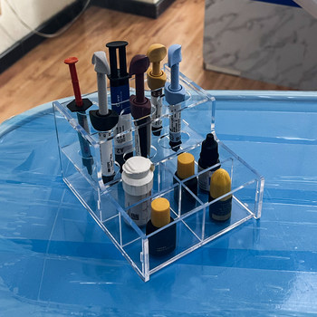 Dental resin storage rack material