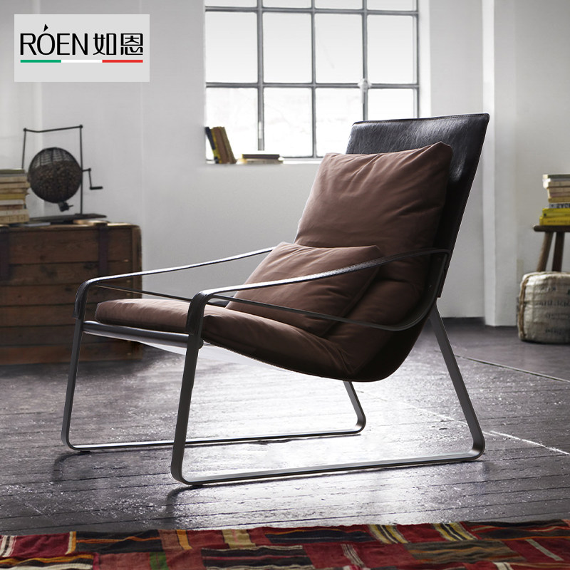 Such As Ndesigner Casual Chair Modern Minimalist Style Sofa Chair Read Half Deck Chair Bedroom Single Chair BF801