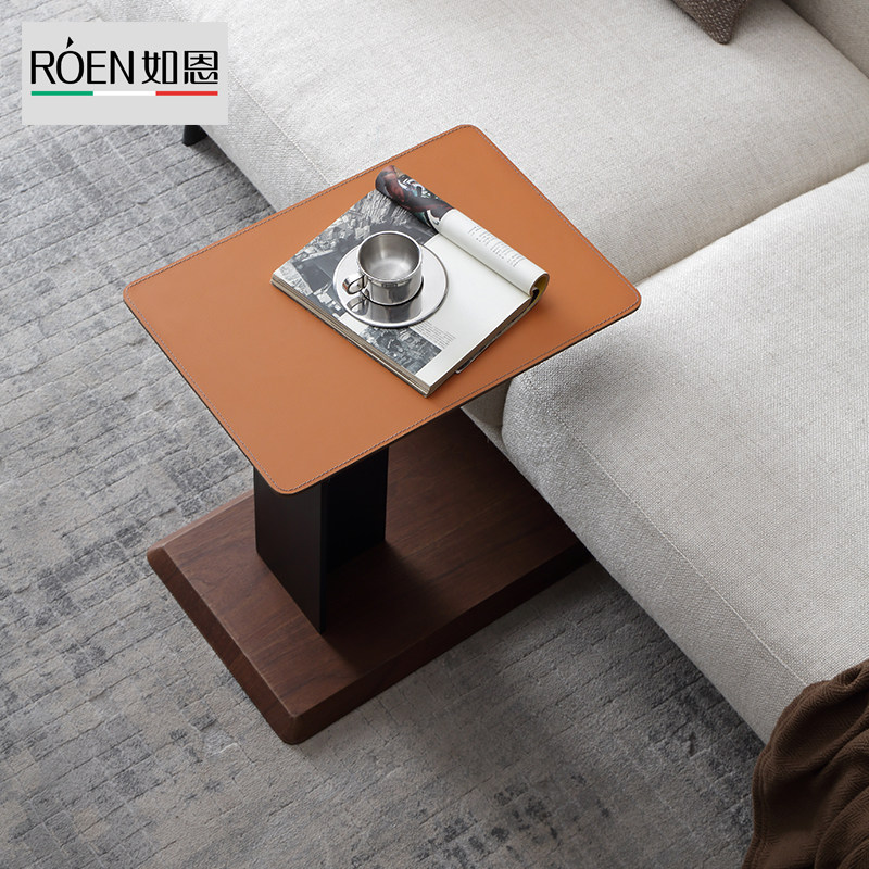 Such as the wind network red sofa side several orange leather corner books several phone several handrails several industrial wind