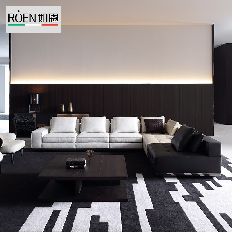 Such As Nhigh-end Cloth Art Sofa Combined Willstyle Modern Extreme Minimalist Style Living-room Large Terrace Number of Decent Board Designers