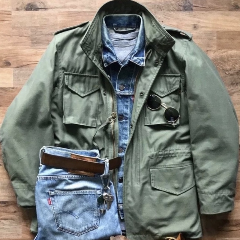 Buzz Oriental Recycled Basic M65 Tough Guy Style Jacket Windbreaker Spring and Autumn Style