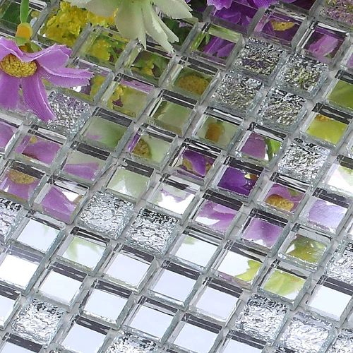 Стеклянная мозаика, новая коллекция, 10mm, мелкие частицы, зеркальный эффект