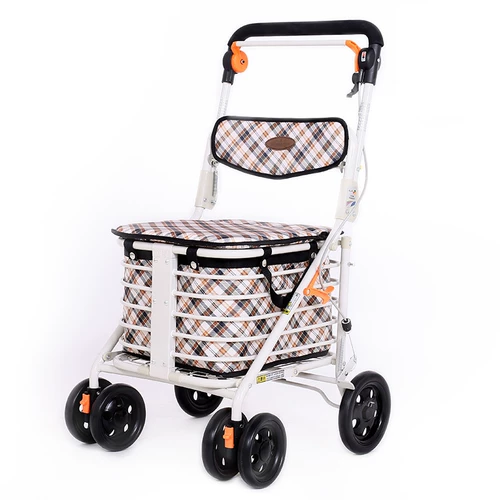 Корзина для покупок, тележка, складные ходунки для отдыха с сидением