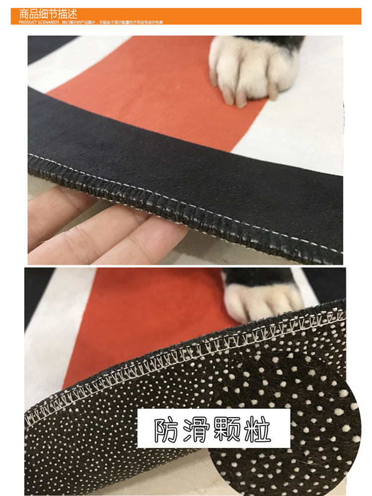 Pet mat dog mat bốn mùa pháp luật chiến đấu tiếng Anh thảm chó lớn cắn chó lớn pad có thể giặt chó kennel mat - Thảm thảm đỏ trải sàn