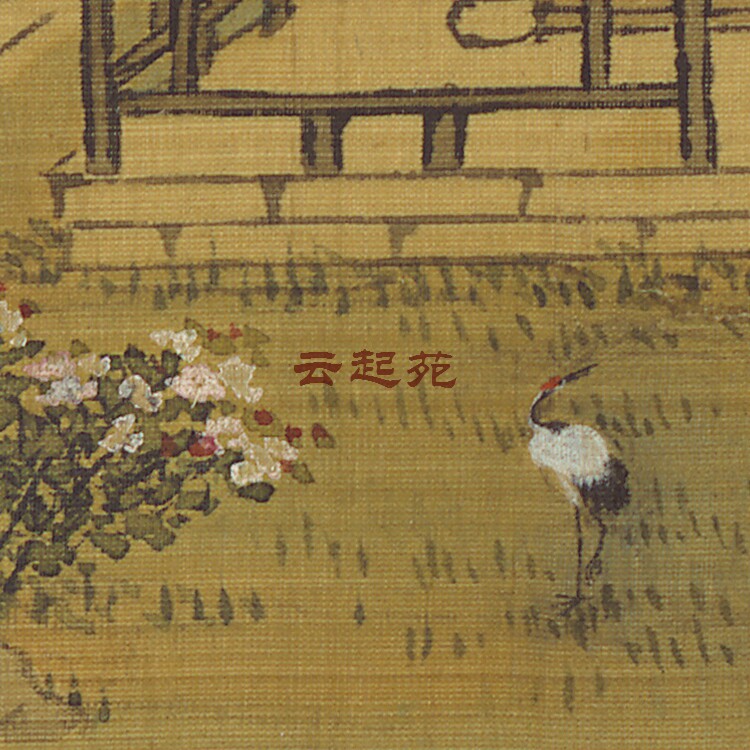 The Qing Gu Lohe listens to the violin photo J high-definition electronic photo 528M decorative propaganda material