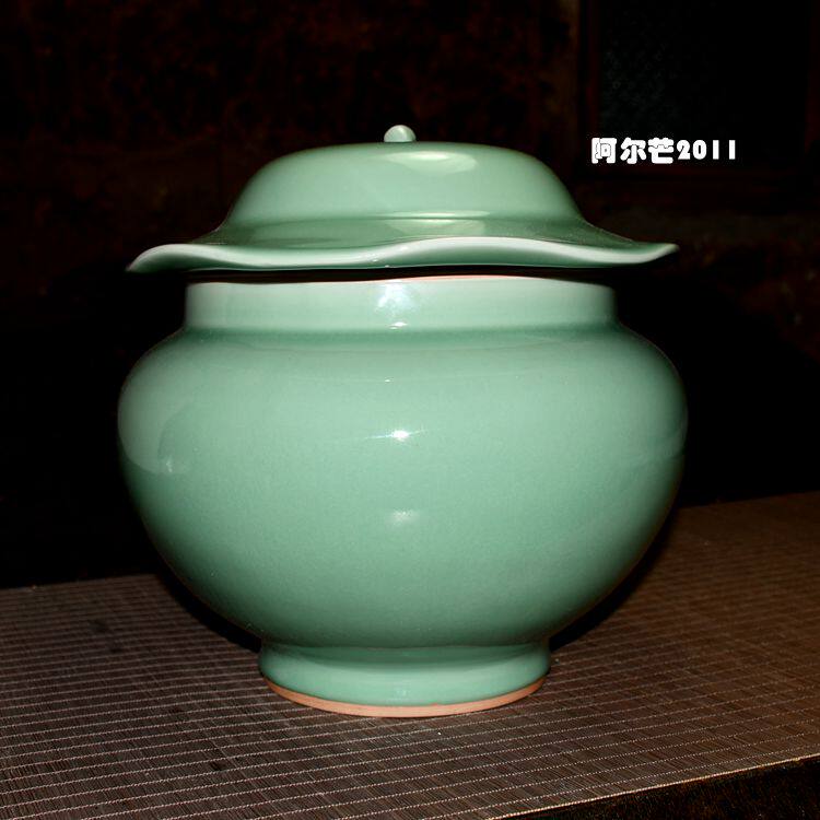 Longquan Chen Aimin Grand Kiln Dingding to the Sichuan Song Porcelain Museum The Same Lotus Leaf Large Pot Patented Collection-Taobao