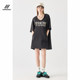 TurnSignal trendy brand hooded T-shirt T-shirt skirt women's summer loose thin-sleeved medium-length dresses