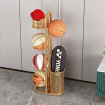 Basketball Containing Shelf Home Set Ball Frame Kindergarten Football Ping-pong Badminton Racket Sport Fitness Supplies Containing baskets
