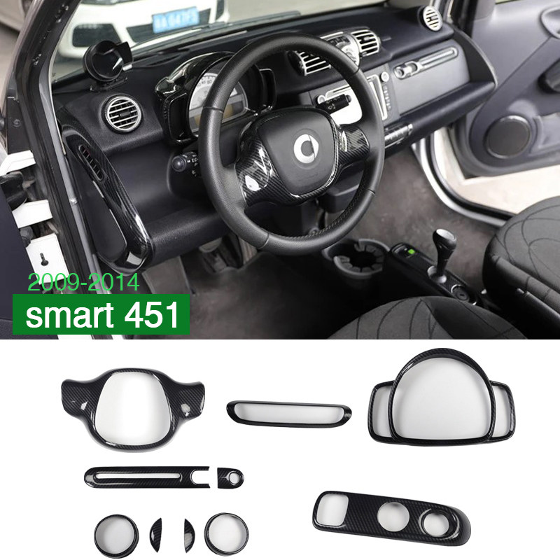 🚗 奔驰smart内饰升级新选择:轩派碳纤纹保护贴亮片,打造个性驾驶舱!-汽车装饰贴-淘宝好物网